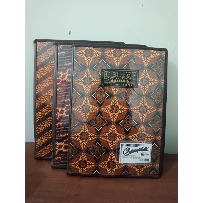 

document keeper batik ukuran folio 20 lembar map bening