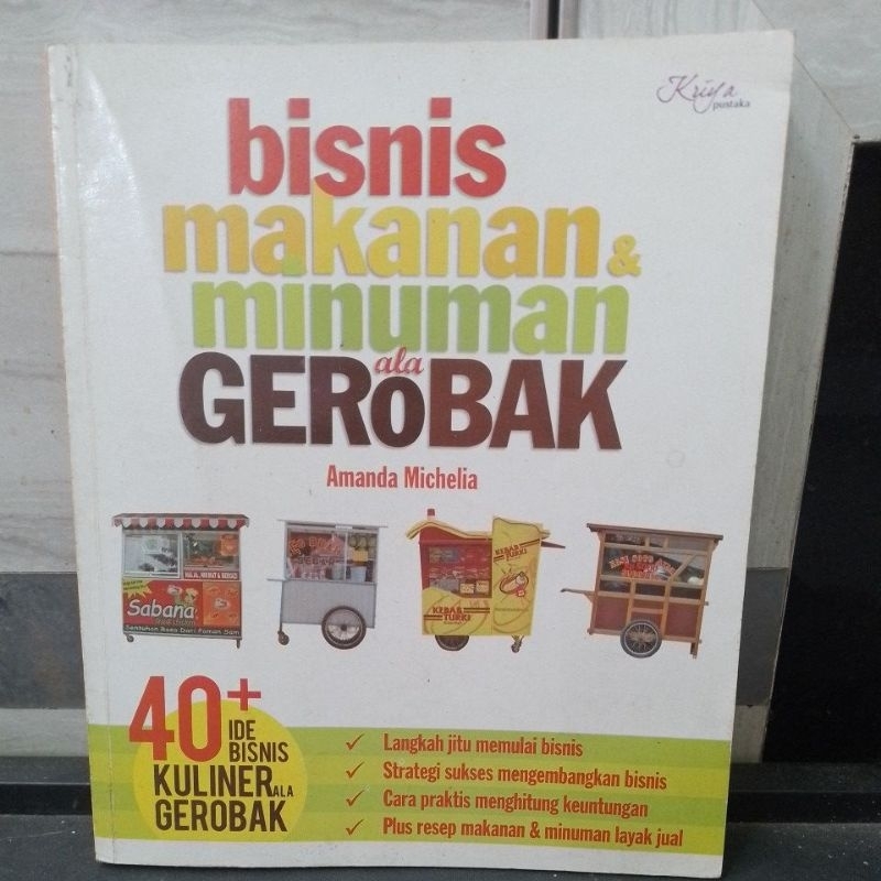 Buku bisnis makanan & minuman ala gerobak.