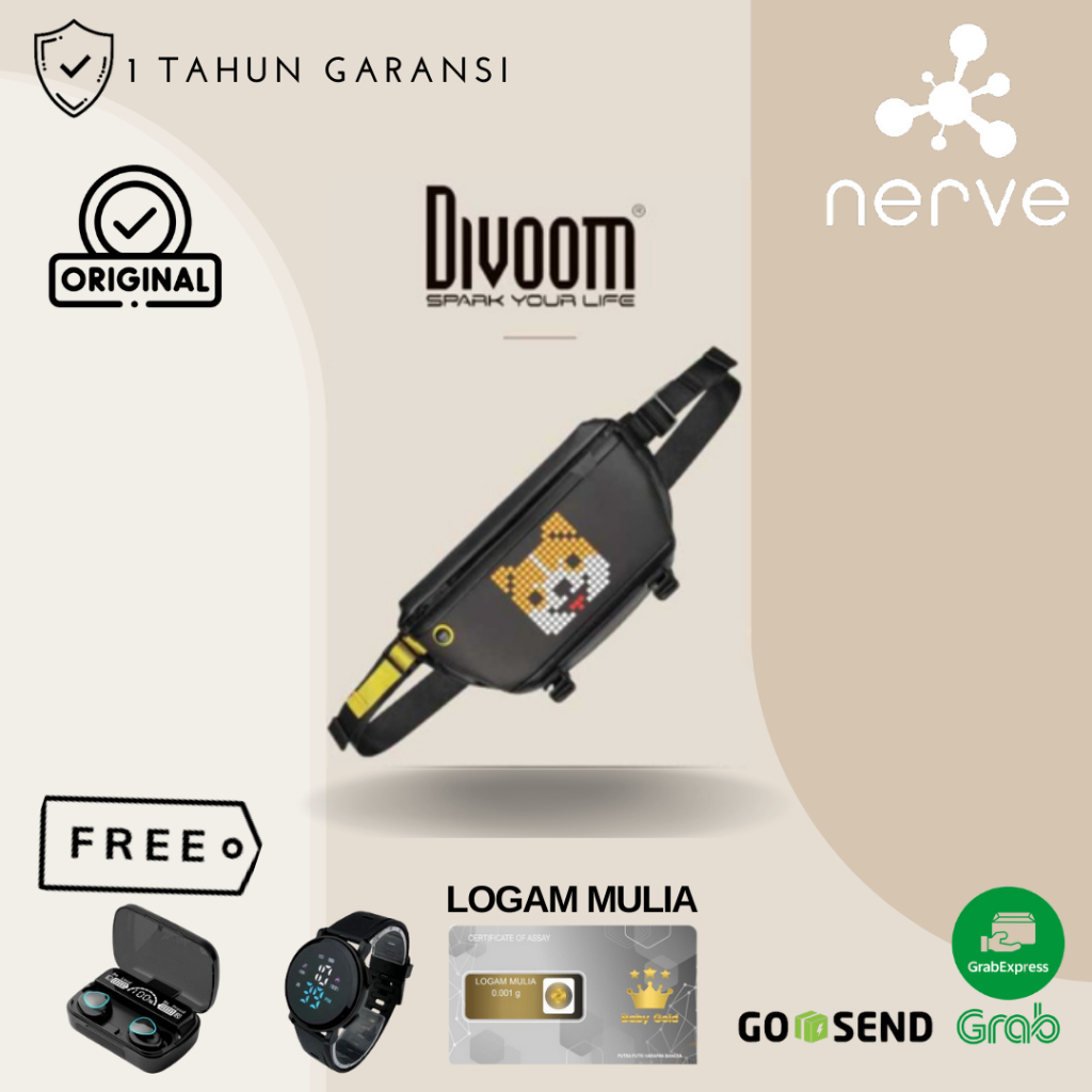 Divoom Sling Bag with LED Display