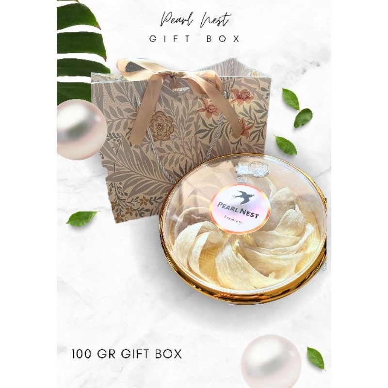 

Sarang Burung Walet mangkok segitiga utuh 100 gr gift box yenwo