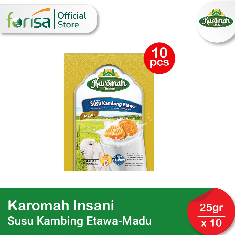 

Karomah Insani Susu Kambing Etawa Madu 10 Pcs