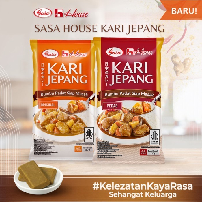 

Sasa House Kari Jepang Original & Pedas 80gr - Japanese Curry Roux
