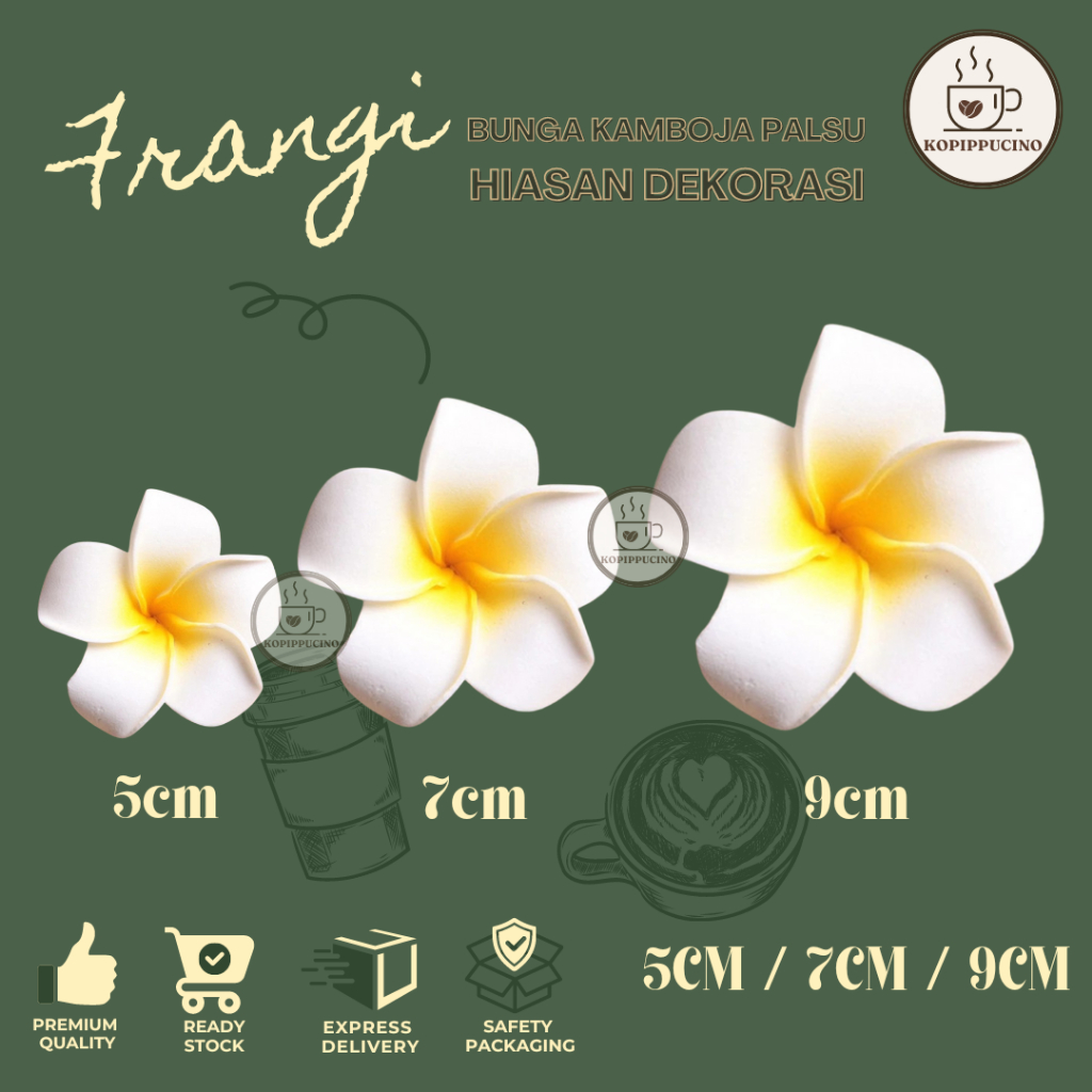 Bunga Frangipani Kamboja Palsu Artificial Props Foto