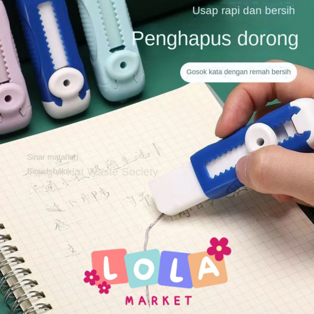 

Sliding Eraser / Penghapus Mekanik / Hapusan Mekanik Warna Lucu Tidak Meninggalkan Serpihan