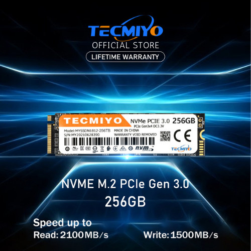 TECMIYO SSD NVME PCIe 3.0 - 256GB