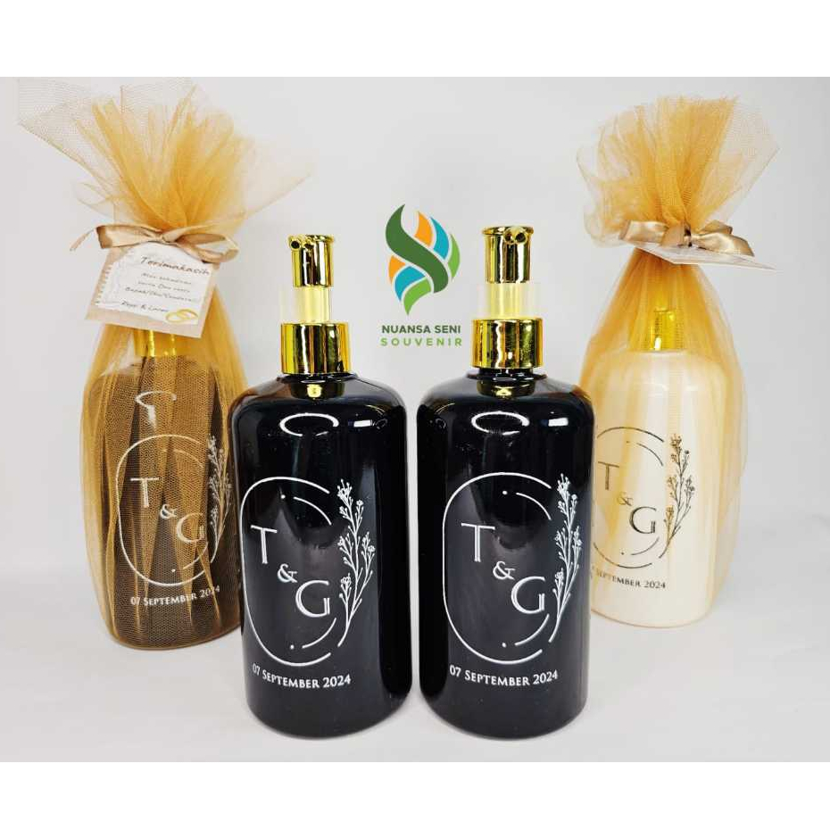 Souvenir Botol Sabun Plastik Dispenser Tekan Refill Liquid Soap Dispenser Sablon Kemas Tile