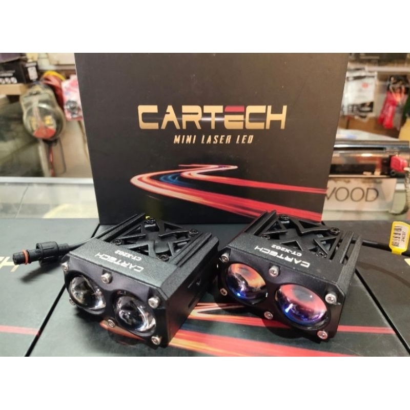 Lampu Mini Projie Cartech 2 mata 100watt super terang