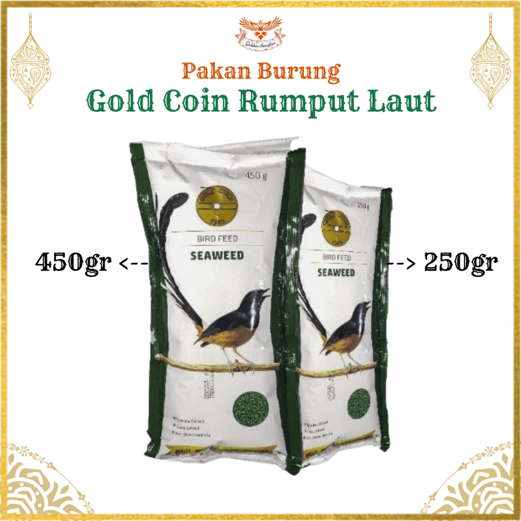 Pakan Burung Murai Gold Coin Hijau Seaweed
