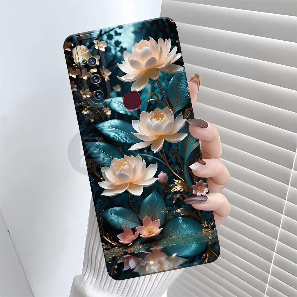 Kesing Vivo V15 Zelora Fashion Case Bunga Softcase Vivo V15 Casing Vivo V15 Aksesoris Hp Pro Camera 