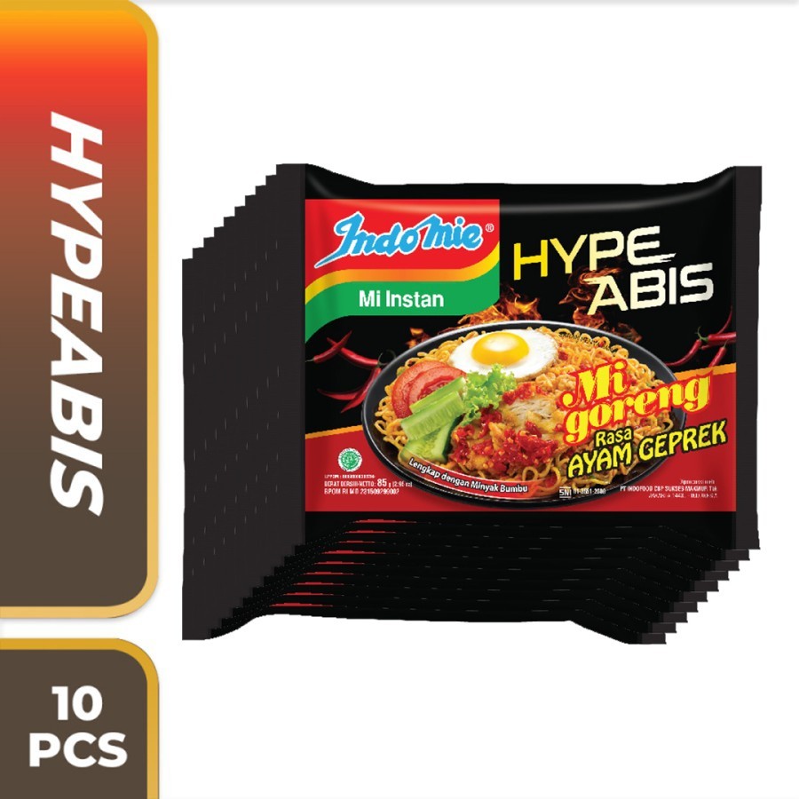 

10 Pcs - Mi Instan Indomie Hype Abis Rasa Ayam Geprek 85gr