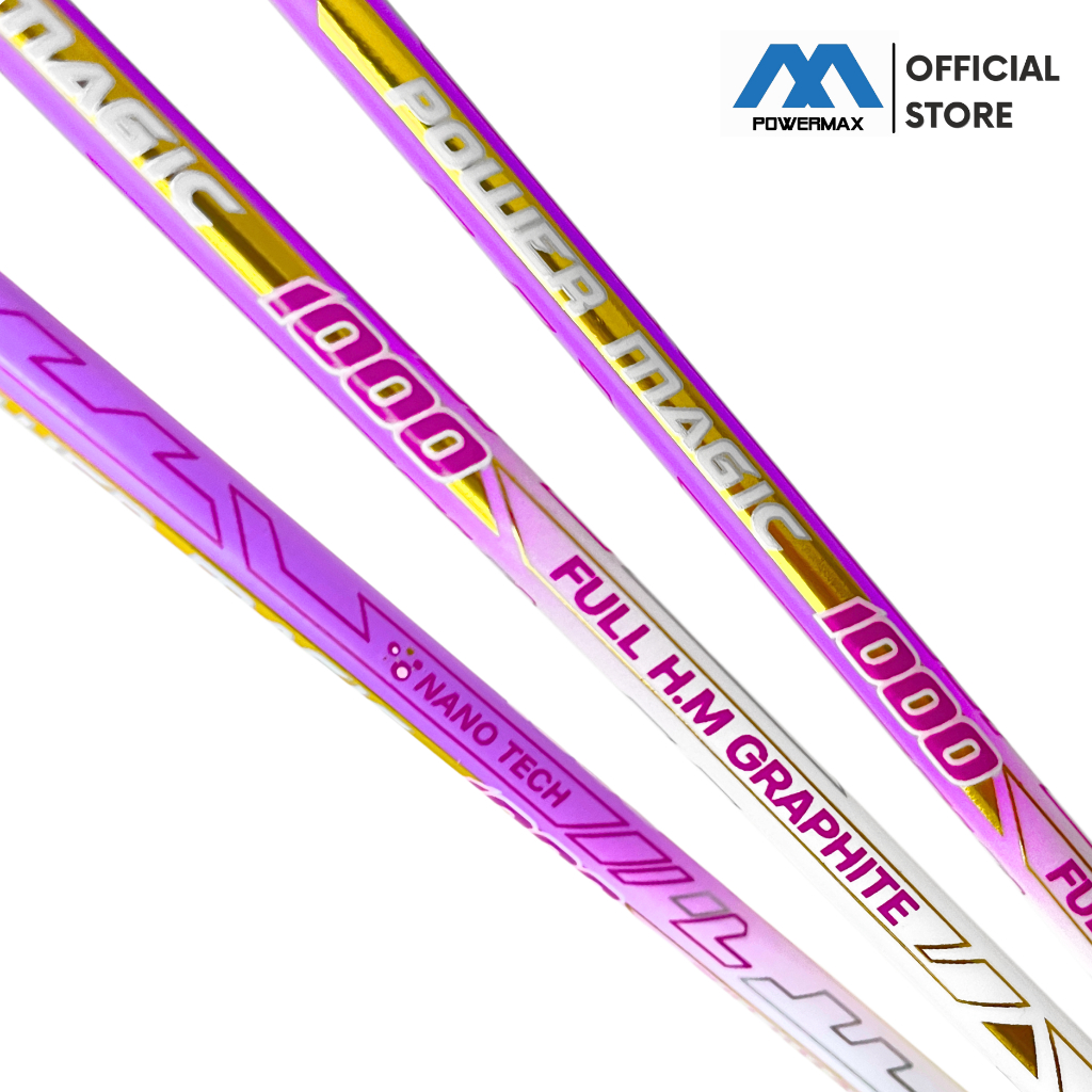 JJ POWER MAX Raket Bton Power Magic 1 Orinal Frame Raket Bulu Tangkis Premium Anti Patah Build In