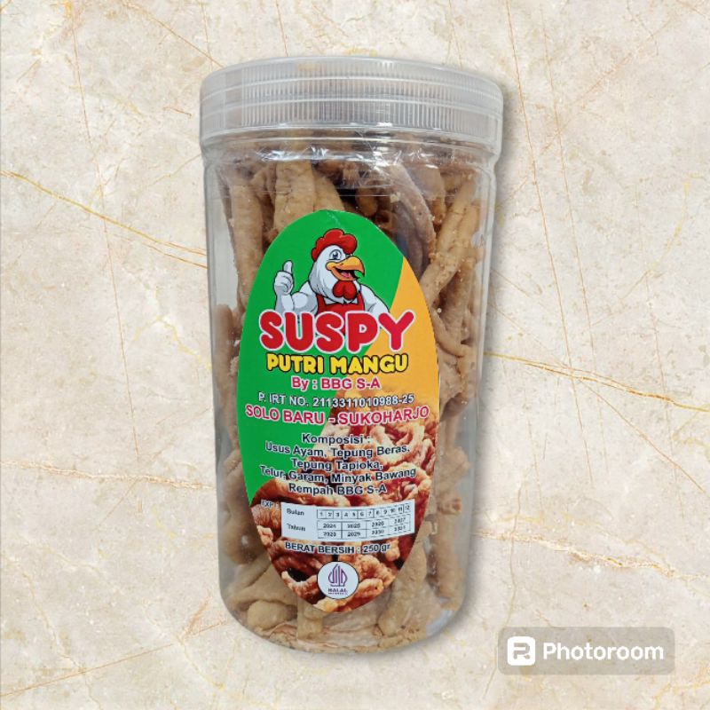 

Usus Krispy 200 gr Toples putri mangu