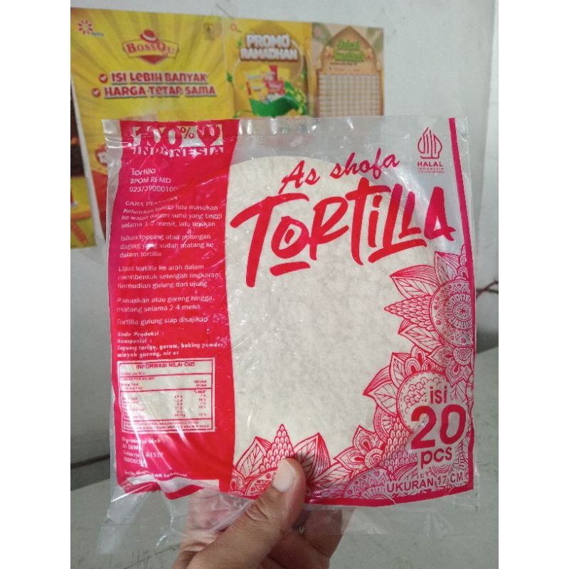 

Tortilla Kulit Kebab Ashofa 17 cm isi 20 sheet