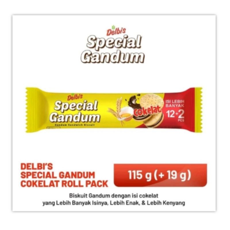 

Delbis Special Gandum Coklat 115 gr Biskuit Cemilan