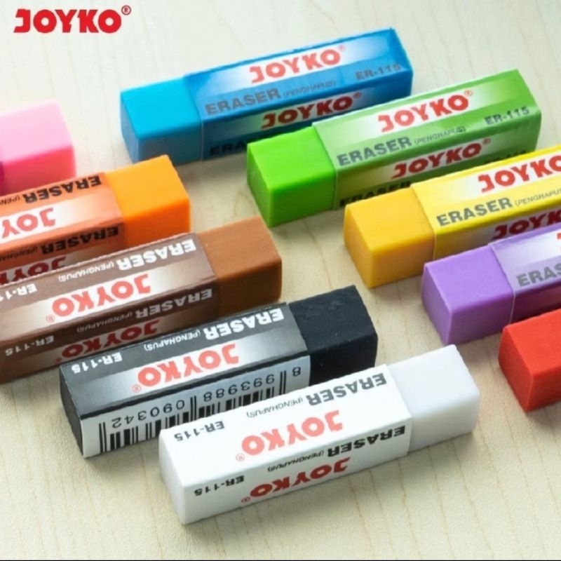 

Penghapus Joyko ER-115 warna warni, ER-30W putih (1 pcs) / Penghapus putih panjang joyko ER-30W, ER-115 warna warni / Setip panjang putih Joyko ER-30W, ER-115 warna warni per pcs