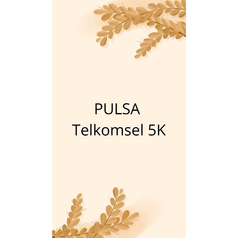 PULSA TELKOMSEL 5 K
