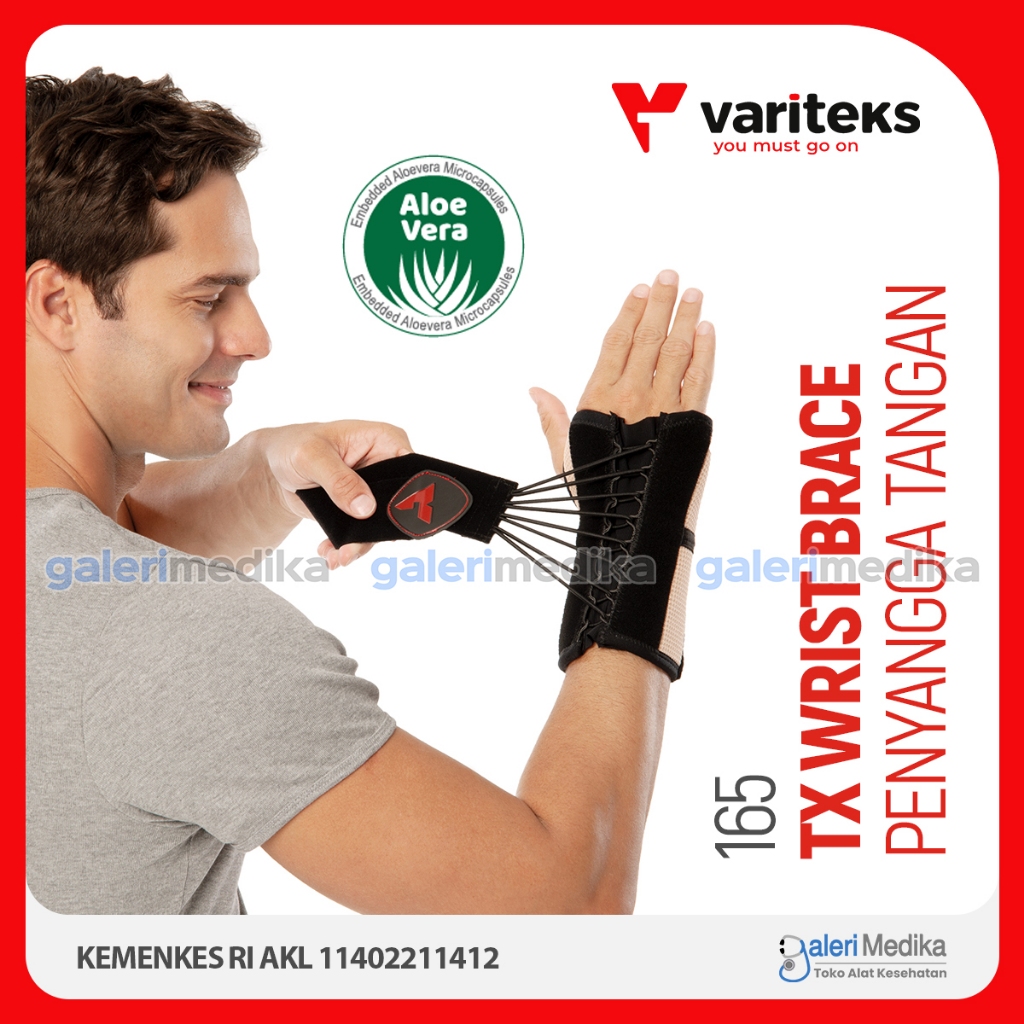 Belat Pergelangan Tangan Variteks 165 TX Wrist Splint - Perawatan Paska Operasi Ortopedi