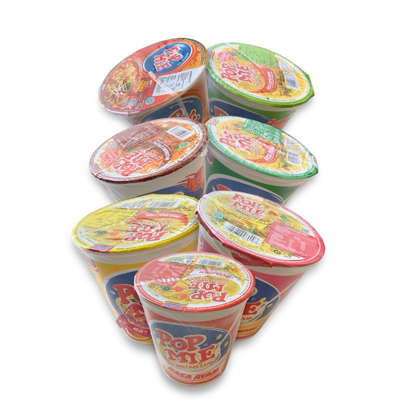 

POP MIE INSTAN CUP (1Pcs) / POP MIE CUP KUAH / POP MIE CUP GORENG / POP MIE KARI AYAM / POP MIE AYAM BAWANG / POP MIE SOTO AYAM / POP MIE BASO / POP MIE RASA AYAM /POP MIE GORENG SPESIAL / POP MIE INDOMIE GORENG