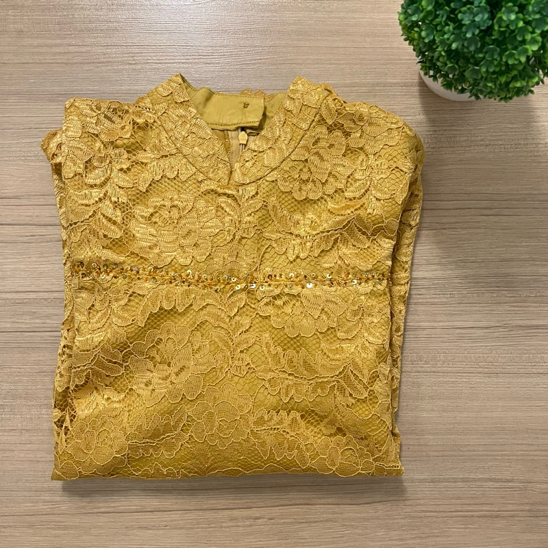 Preloved Kebaya Tunik Mustard