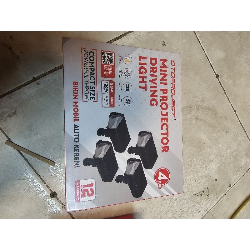 OTOPROJECT Lampu Led Mini Projector Driving Light Lampu Tambahan Mobil