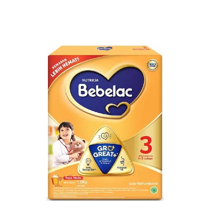 

SUSU BUBUK BEBELAC 3 (MADU/VANILLA) 1800 GRAM