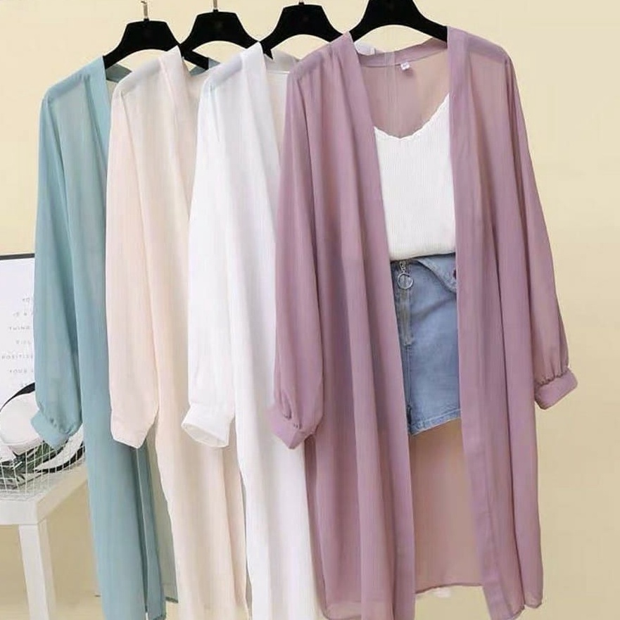 Terbaik CardanOuterOuterWanitaRemajaBaju Trend Kekan AMILY CARDY SR Bahan Ceruty Outer Wanita Transp