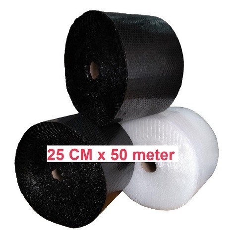 

Bubble Wrap 20cm x 50m Hitam bening Murah Tebal