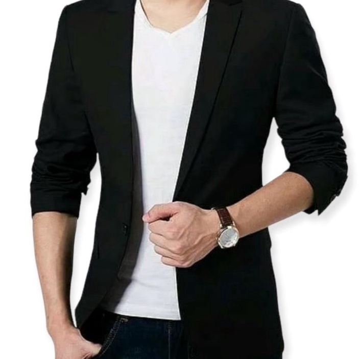 FG2 Jas Cowok Casual Slimfit Blazer Kekan Pria Korea Jas Santai Pria Casual Blazer Korea Bahan Hht T