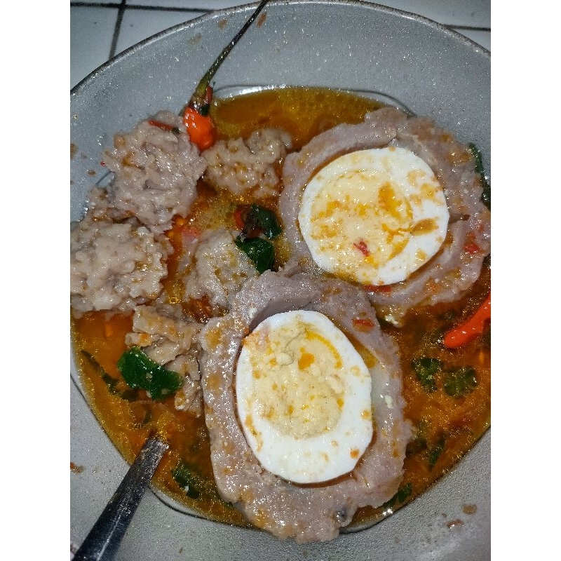 

baso ikan malingping isi telor