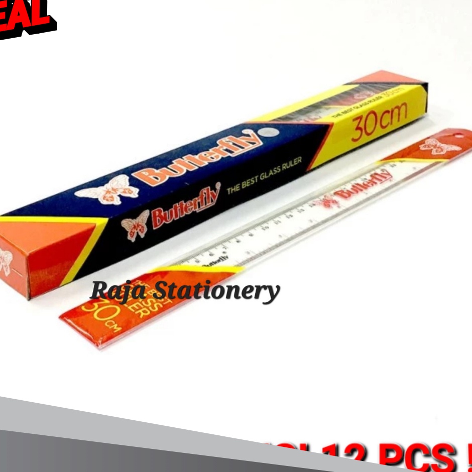 

FASH SALE BUTTERFLY RULER 3CM PENGGARIS KUPU KUPU 3CM PANJANG PLASTIK 12PCS