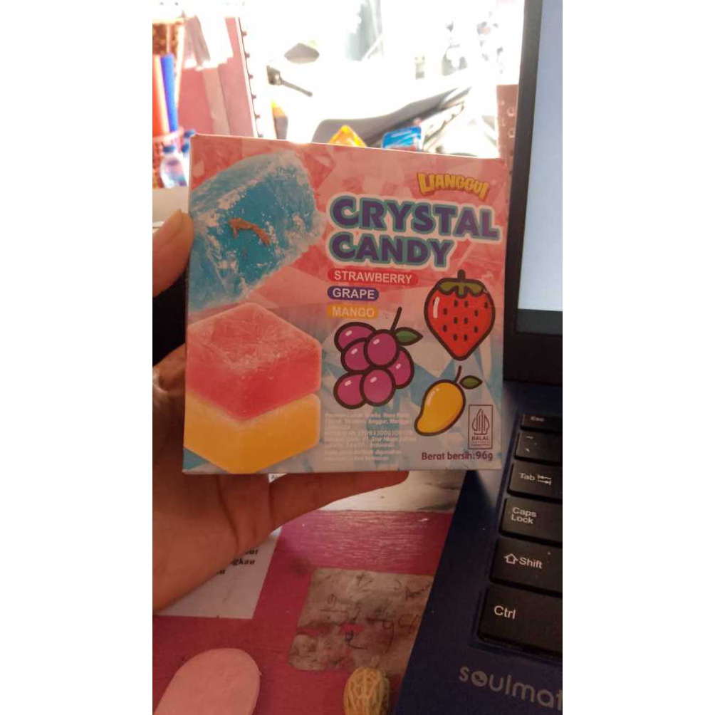 

Stock ready CRYSTAL CANDY 1 PACK LIANGGUI 96GR PERMEN LILIN