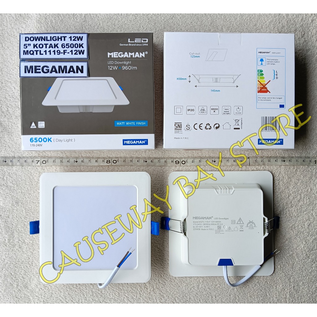 DOWNLIGHT 12W 5" KOTAK MEGAMAN