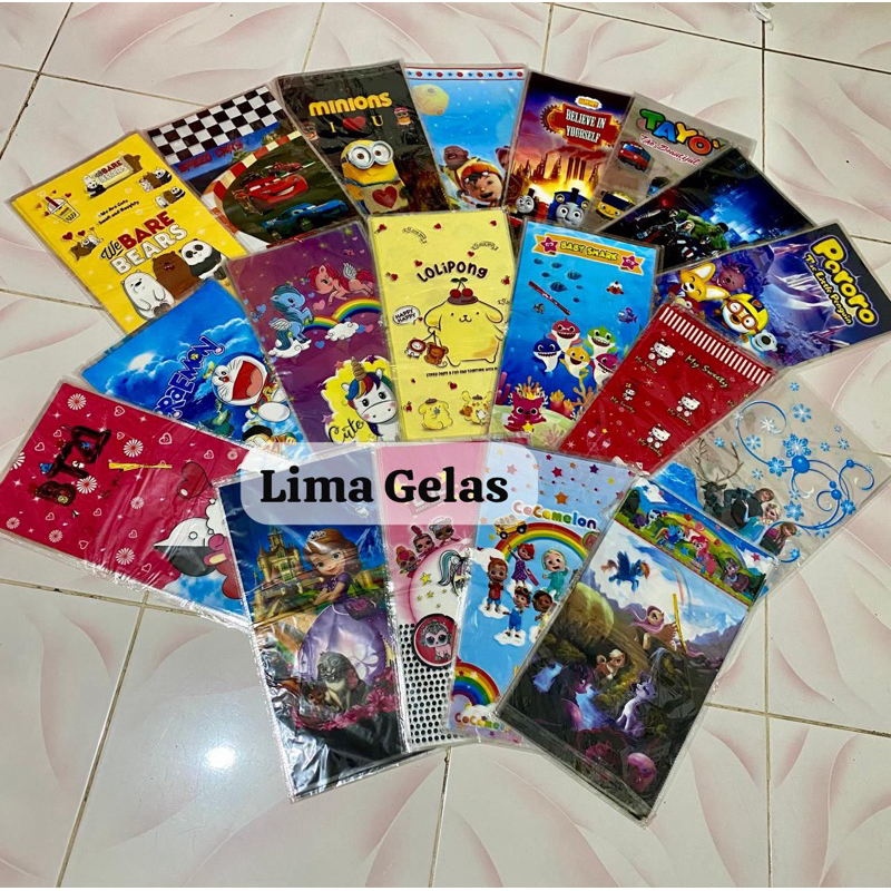 

ALL VARIAN Plastik ulang tahun 22x40 isi 10pcs / OPP party bag / plastik bingkisan ulang tahun karakter Cinnamoroll