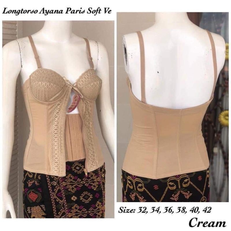 (COD) Longtorso Ayana Paris Soft Ve Original // korset peramping perut / dalaman kebaya