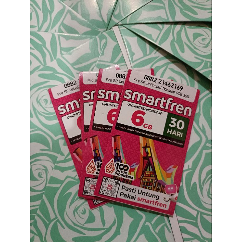 Perdana Smartfren 6GB + 15GB 30Hari