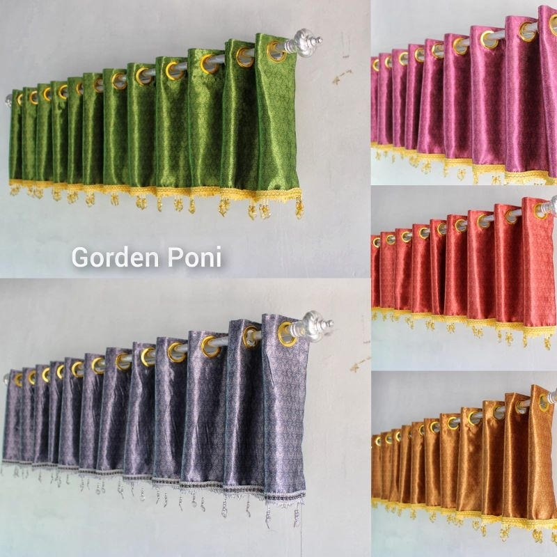 Gorden Poni Atas Pintu Murah Mewah Glossy Minimalis