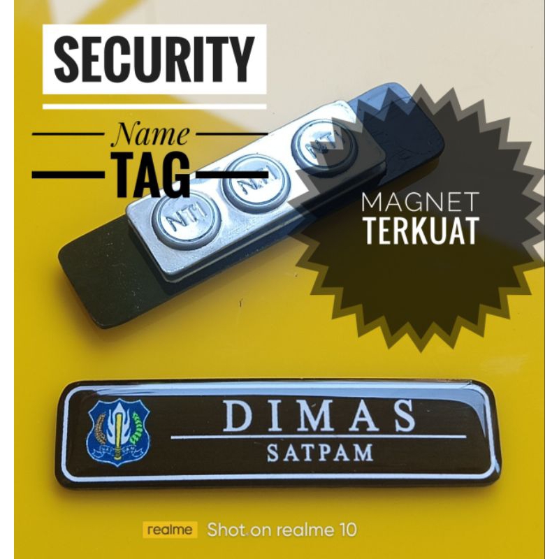 

Various Model of Security Name Tag / Name Tags for The Security / Papan Nama Dada Untuk Satpam / Name Tag Gada Pratama