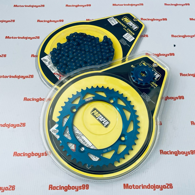 Gear Set Klx 150 D Tracker 150 PROTAPER Racing Biru