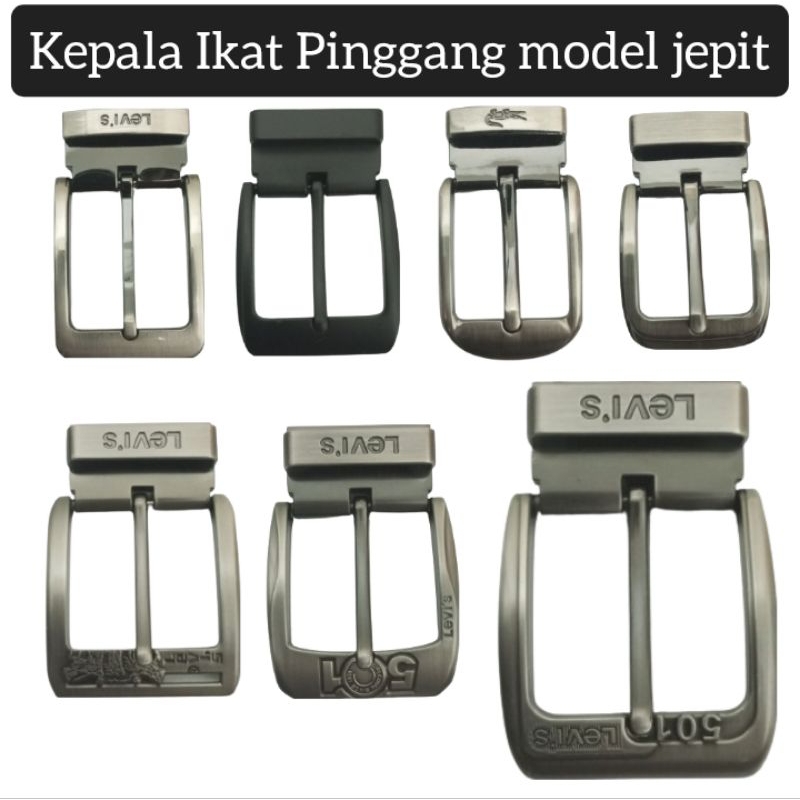 kepala ikat pinggang jepit / kepala gesper jepit / kepala sabuk jepit