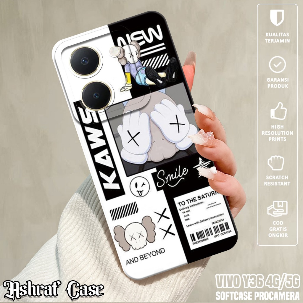 Case VIVO Y36 4G / Y36 5G - Casing VIVO Y36 5G / Y36 4G  Motif AES - Silikon Hp VIVO Y36 - Softcase 