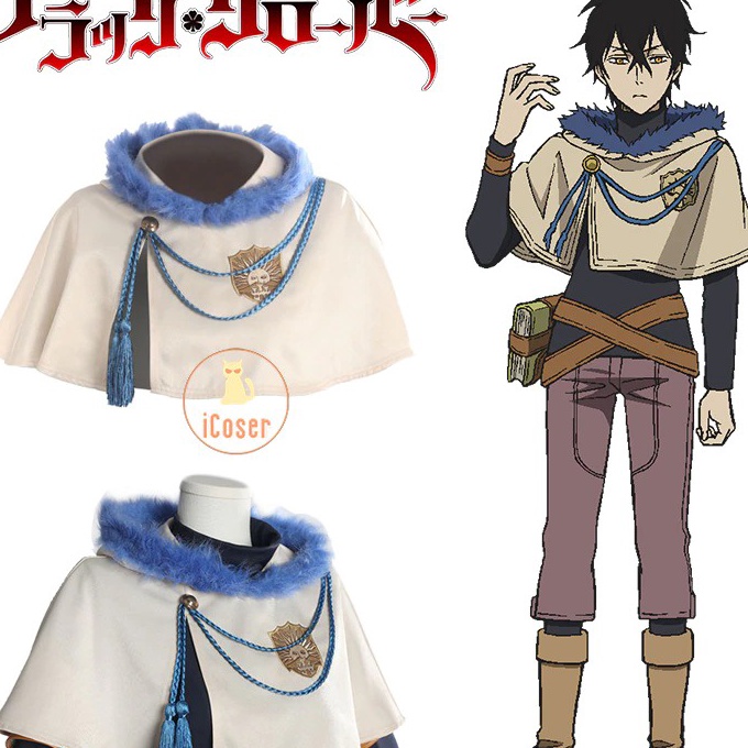 Unggul Coat Jubah Cosplay Black Clover Golden Dawn Cape Yuno Grinberryall