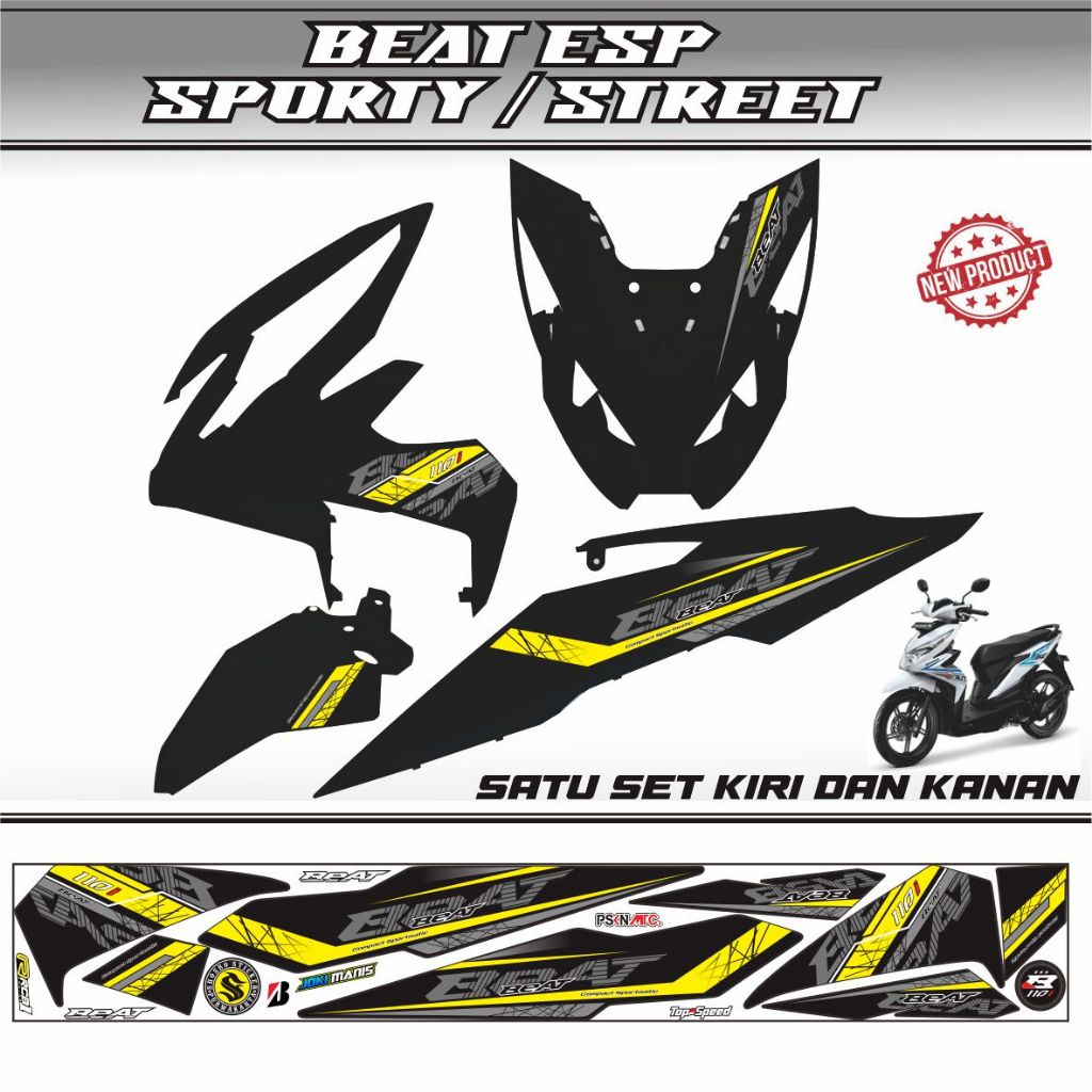 LIS / VARIASI MOTOR STRIPING BEAT FI ESP THAILAND / STRIPING BEAT ESP 2017