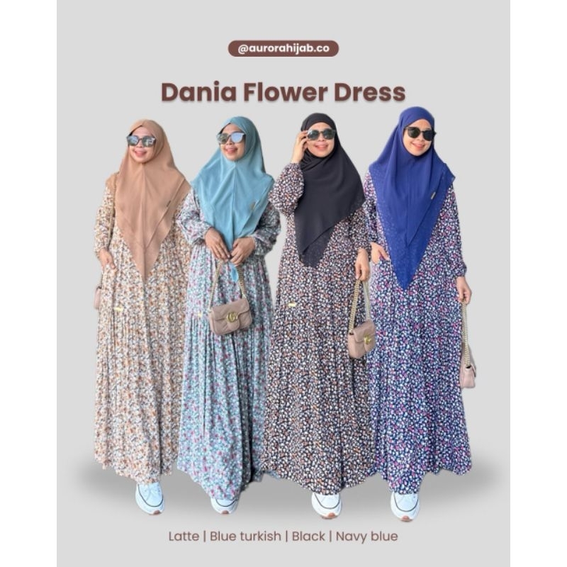 Gamis Dania by Aurora | Free Gift | Gamis Katun rayon
