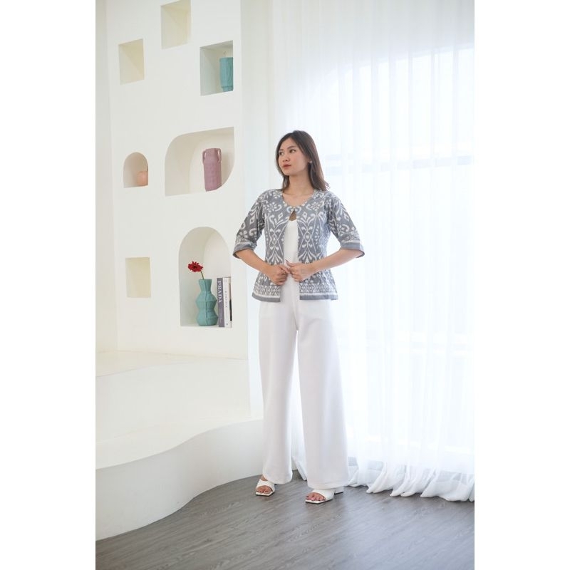 Terbaru Full Lapis Furing  blazer endek bali premium / blazer tenun endek csm doble ikat / seragam k