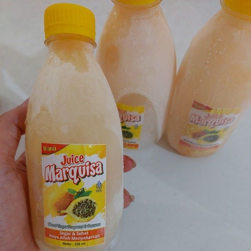 

MINUMAN SARI MARKISA/ SIRSAK TANPA PEMANIS PENGAWET SEGER