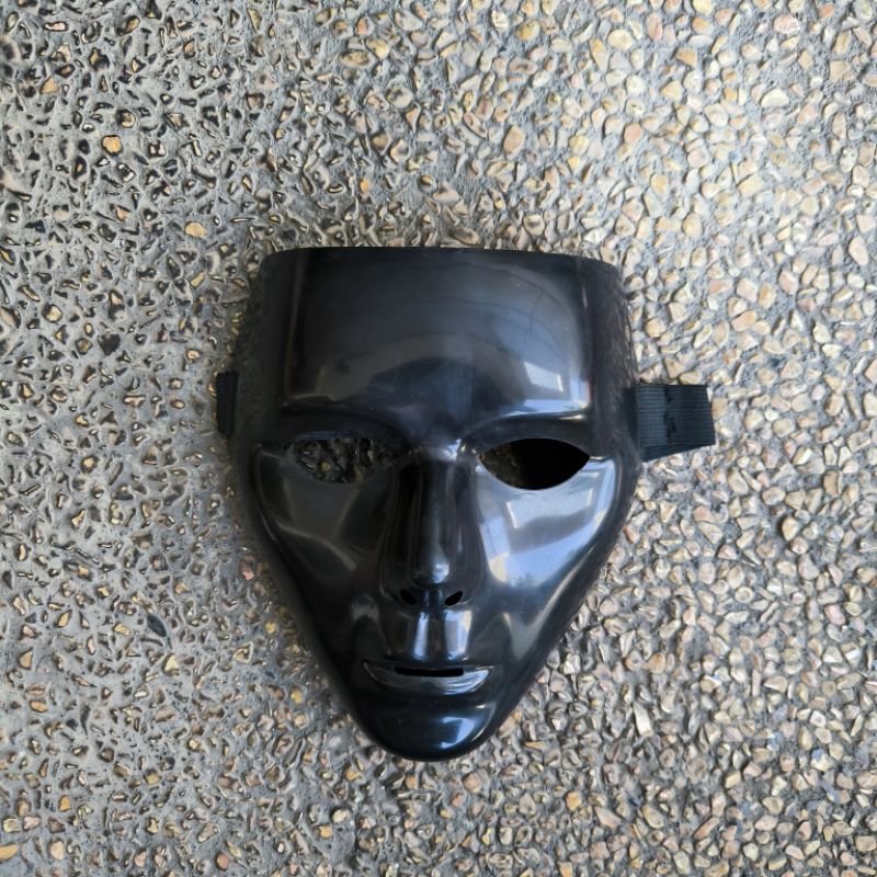 topeng polos hitam jabbawockeez premium tebal