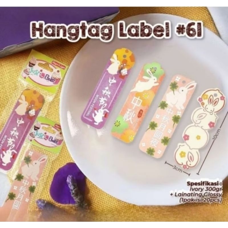 

Mooncake Hangtag Label Kelinci 20 pcs