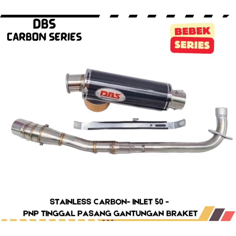 knalpot DBS KARBON FOR all motor bebek leher netral samping