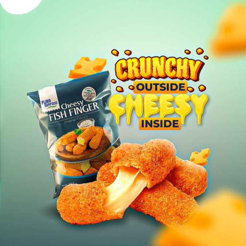 

Fura Cheesy Fish Finger Naget Ikan Keju 500gr Frozen Food Sukabumi