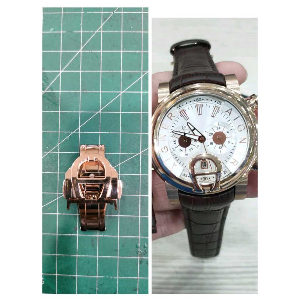 buckle - gesper - claps - pengait jam tangan aigner bari